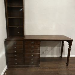 PB Printers Desk And Hutch
