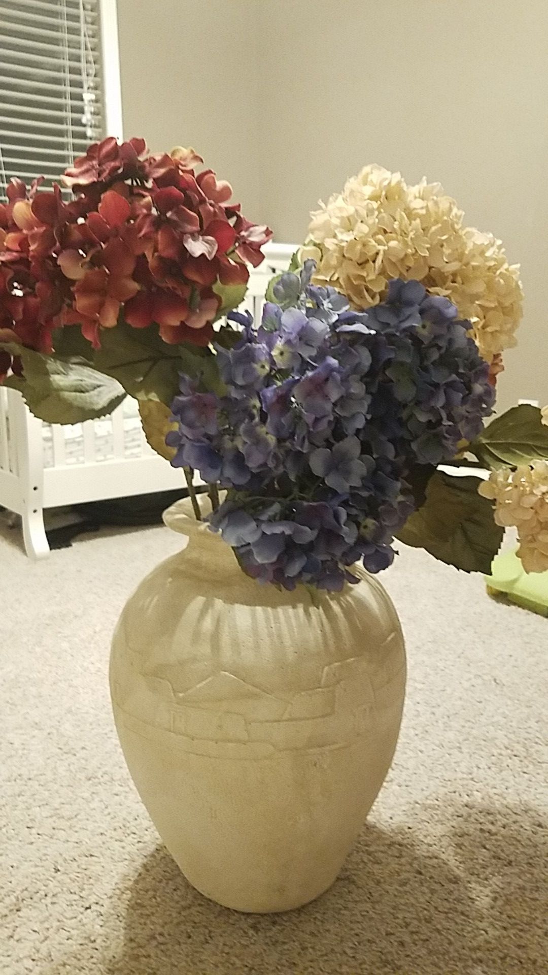 Pot plus flowers