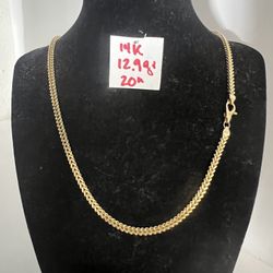 14K Yellow Gold Chain For Wedding 12.9Gr 20 Inches Long 