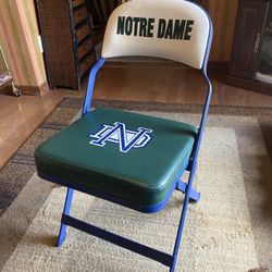Vintage Notre Dame Clarin Stadium Boxx Seat Chair-RARE! for Sale