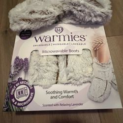 cozy microwaveable booties
