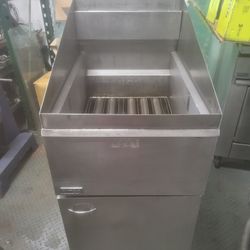 Pitco -Gas -60lb Stainless Steel Floor Fryer [Used] Come With New Fryer Basket 