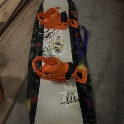 Snowboard, Boots, And Goggles