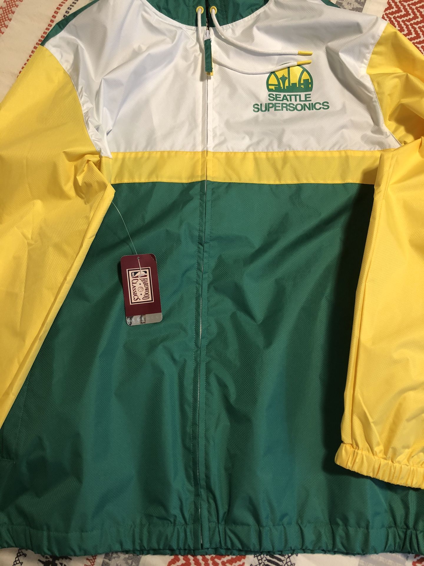 Seattle SuperSonics Rain Jacket NWT