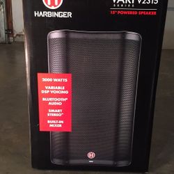 Harbinger V2315 ,,15 inch Powered Speakers With Blue Tooth ,  2000  Brand New !