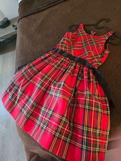 Vestido Rojo con rallas Ralph lauren