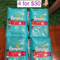 Pampers cruisers 360 size 6          4 for$30