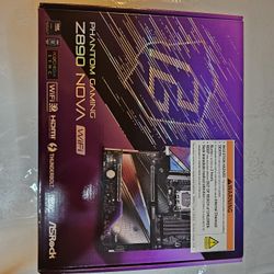 ASRock Intel Core Ultra Z890 Nova WiFi 7 Phantom Gaming ATX Motherboard Thunderbolt LGA1851 RL-ILM