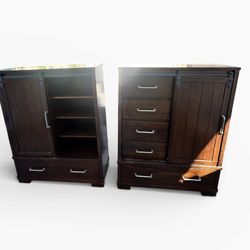 For sale two pieces of modern cabinet  made in Vietnam  42”x 18” 54”