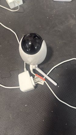 Indoor Wi-Fi IP/Network Surveillance Camera, White/Black, Wall Plug-In Adapter