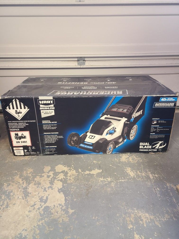 Hart 40v 20" Supercharge Dual Blade Self Propelled Mower Kit