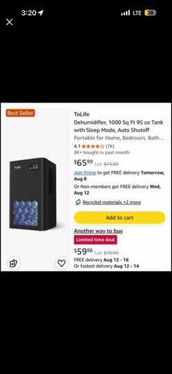 ToLife TZ-C2 Dehumidifier