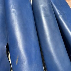 5 7 Foot Blue Scrap Leather Rolls