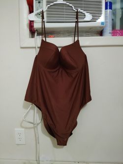 Plus Size Chocolate Brown Swimsuit