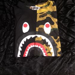 Camo/ Black Split Bape Shirt