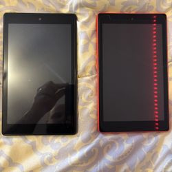 2 Amazon Fire 8 HD tablets