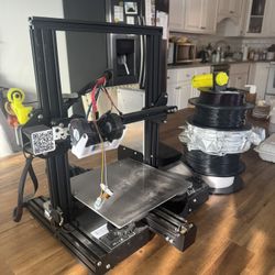 Custom Upgraded 3D Printer With Filament 