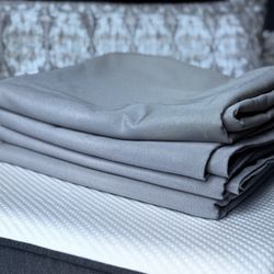 Pottery Barn, Gray Curtains (50”Wx124”L) 