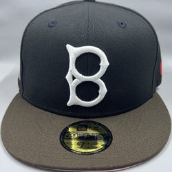 Brooklyn Dodgers MagPark Reverse Pink Mocha Fitted 7 1/4