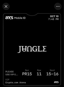 2 Jungle Tickets