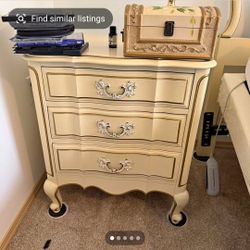 French Style Dresser and Night Stand
