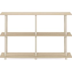 Furinno Turn-N-Tube No Tools 3-Tier Rectangle Side Display Rack