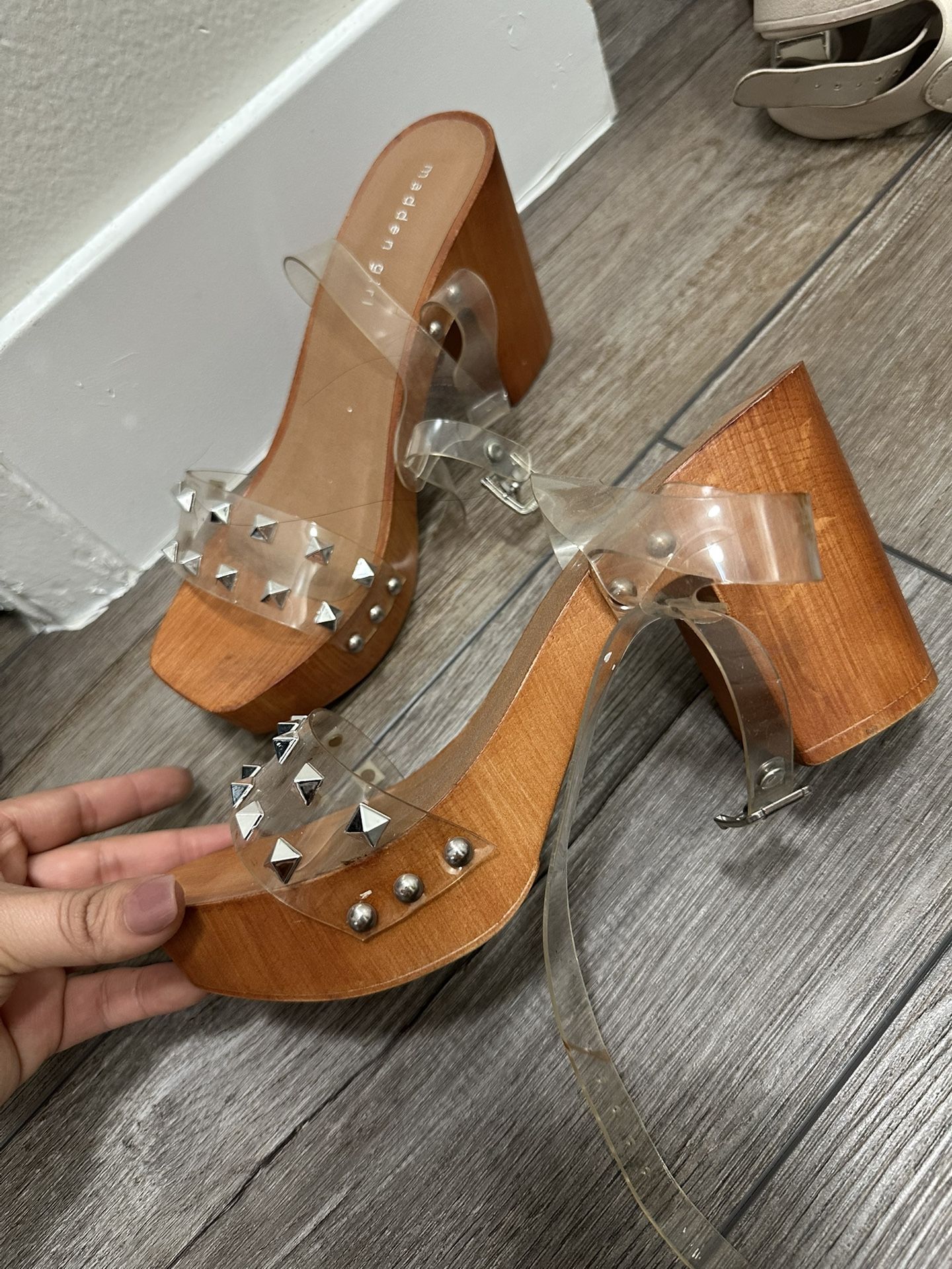 Platform Clear Heels