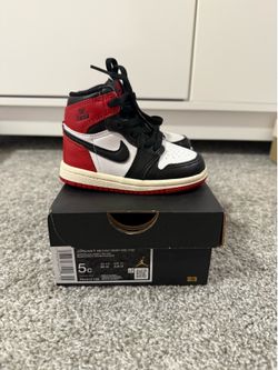 Air Jordan 1 Retro High OG “Black Toe Reimagined” (TD) – Toddler Size 5C