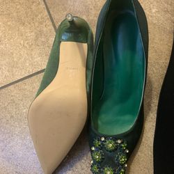 Green Heel Shoes