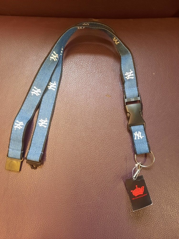 Denim Ny Yankees Lanyard
