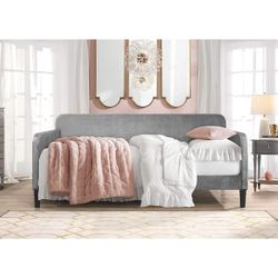 Home Design Twin Silver Gray Wood Daybed with Headboard $100