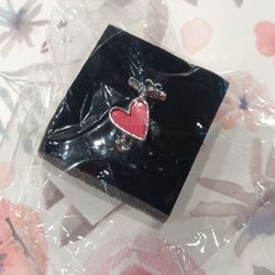 NEW paparazzi Contemporary Charm 80s pink heart adjustable ring