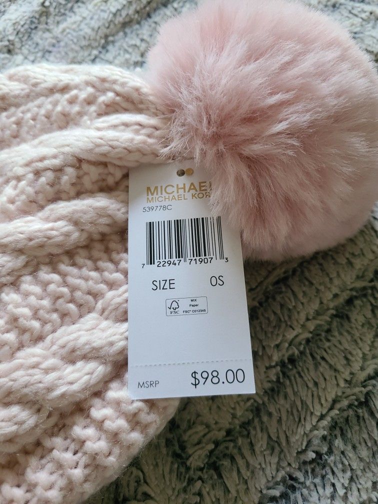 Michael Michael Kors Women`s Cable Knit Teddy Fleece Faux  display picture 1