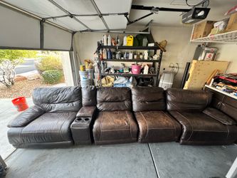 Leather couch