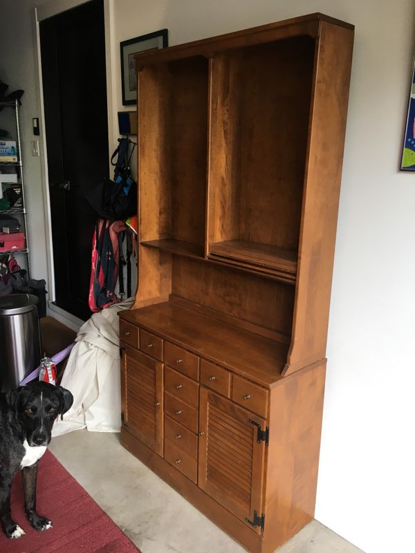 Vintage Ethan Allen 1960s Hutch solid maple Hutch for Sale in Seattle