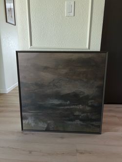 Threshold framed printed canvas