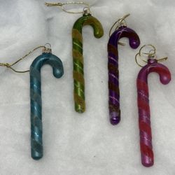 Vintage Glass Candy Canes 