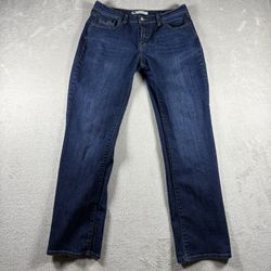 Levis 505 Women’s 30x32 Straight Leg Jeans  Blue Denim Flap Back Pockets #1090