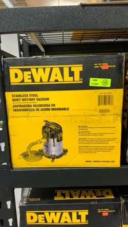 Dewalt Stainless Steel Quiet Wet/Dry Vacuum $80