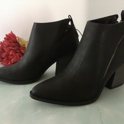 Black Ankle Boots , Size 7 1/2
