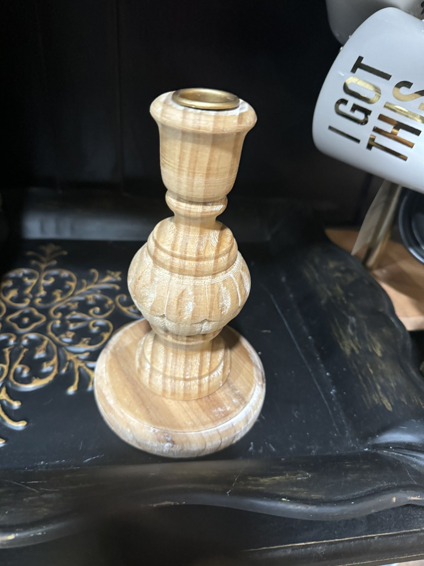 Wooden Candle Holder