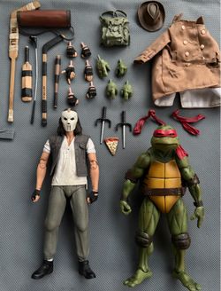 NECA TMNT “1990” movie Raphael and Casey Jones 2-pack