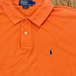 Embroidered PONY Men’s LARGE Ralph Lauren POLO Short Sleeve Dress Vintage Golf L