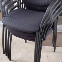 4 Piece Made In Canada Heavy Duty Office Chairs . All In New Condition 