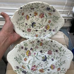 2 Royal Limoges Porcelain Serving Bowls