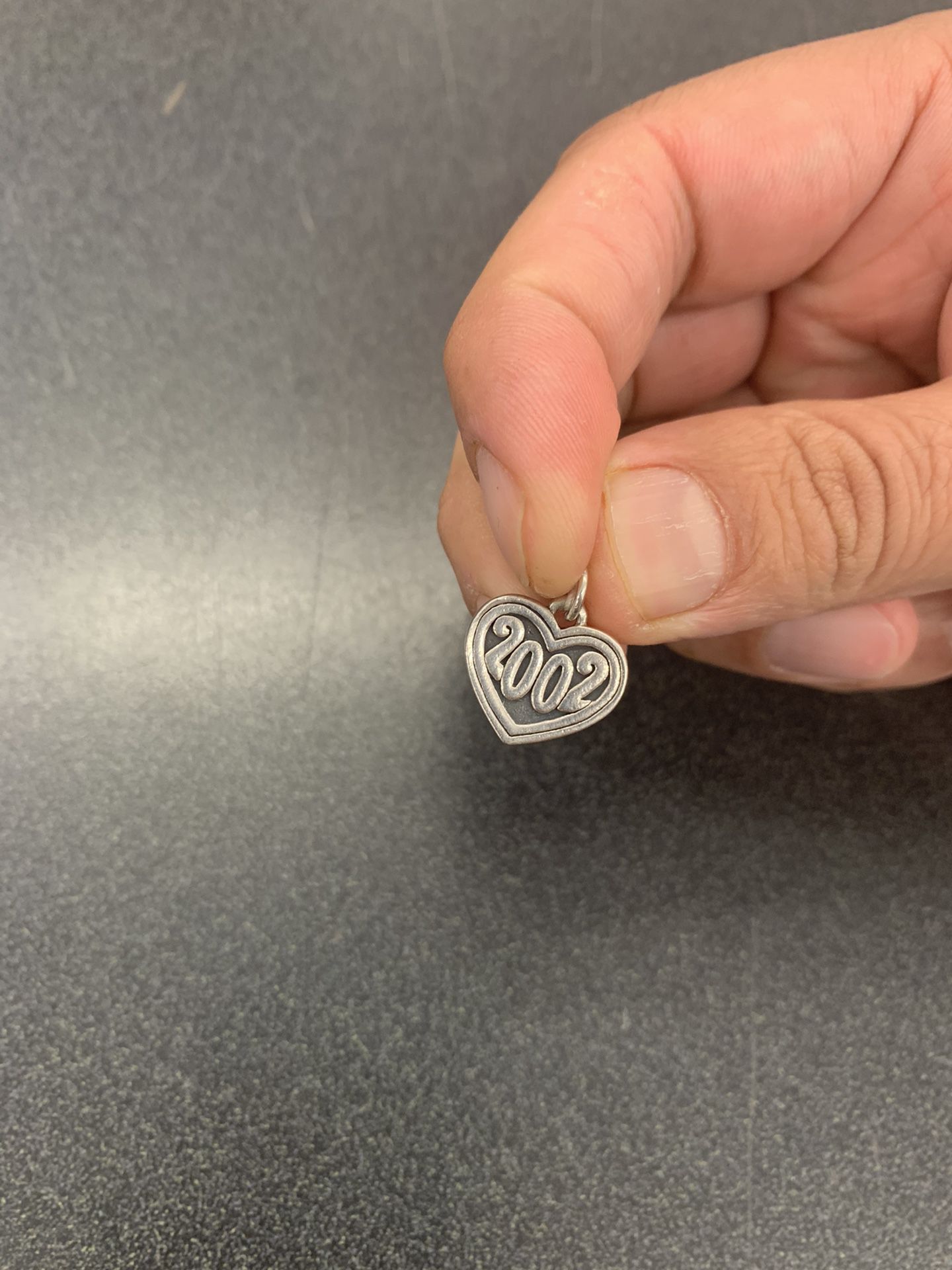Retired James Avery 2002 In Heart Charm