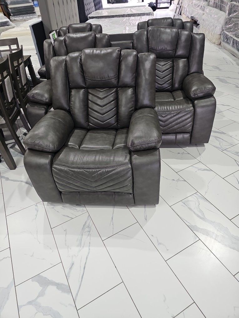 Set Recliner 3pzs New 