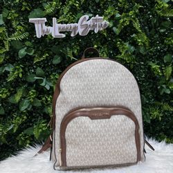 Michael Kors Pre-loved Jaycee Large Logo Backpack