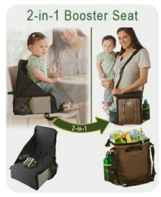 J€ep Travel Anywhere 2-in-1 Sport Booster Seat and Everyday Bag Travel Booster Seat