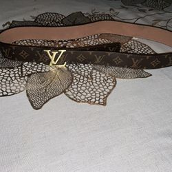 Louis Vuitton Monogram Leather Belt - Brown  
